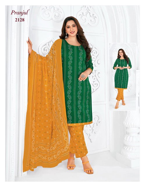 Priyanka Vol 21 By Pranjul Cotton Dress Material Catalog
